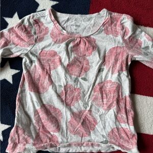 Carter's Pink Floral Long Sleeve Tee